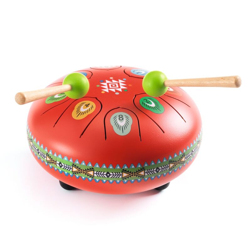 Djeco Animambo 16cm Steel Tongue - Red Drum