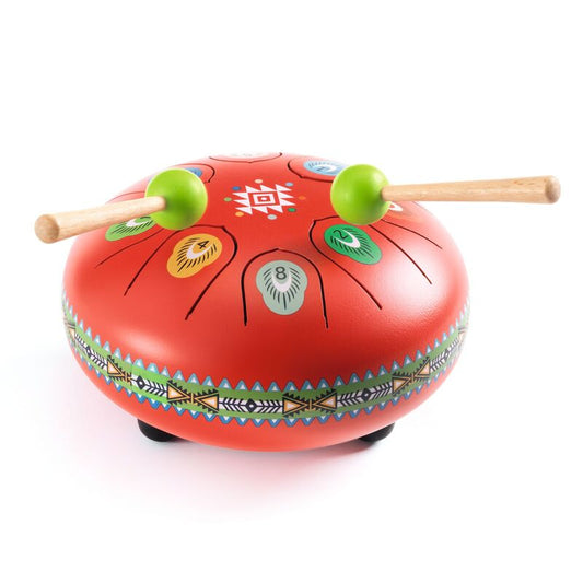Djeco Animambo 16cm Steel Tongue - Red Drum