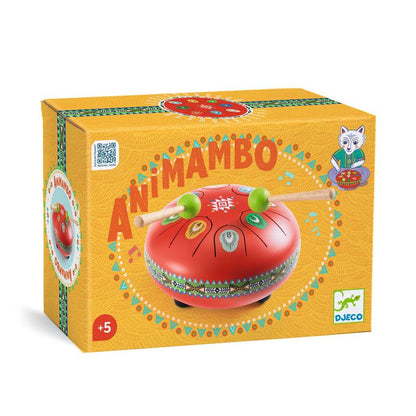 Djeco Animambo 16cm Steel Tongue - Red Drum