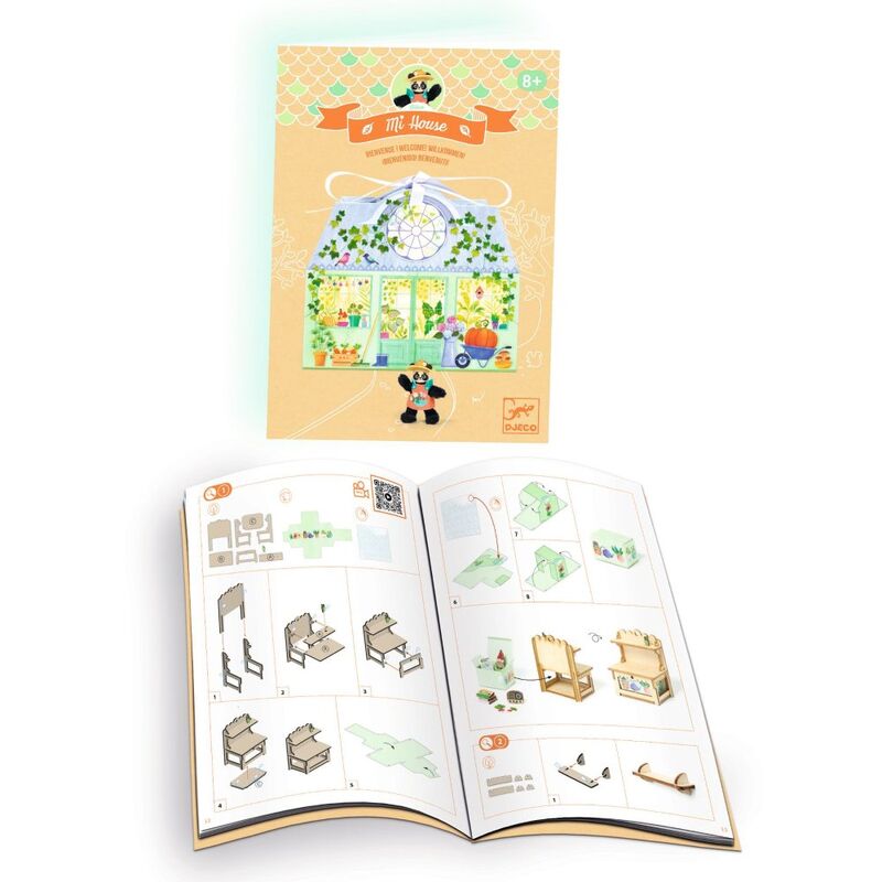Djeco Mi House Model-making Minature Home Kit - Olive