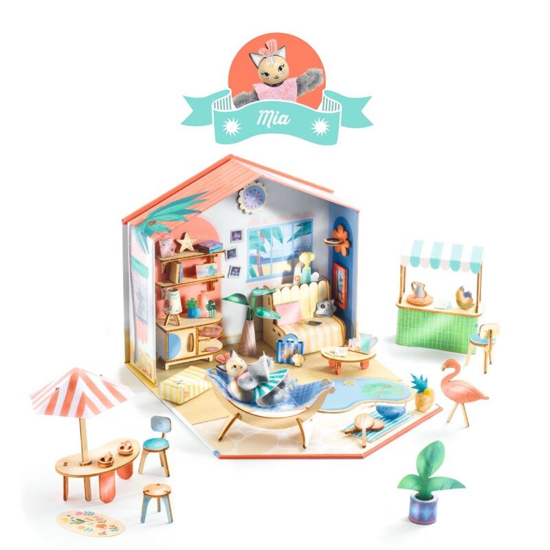Djeco Mi House Model-making Minature Home Kit - Mia