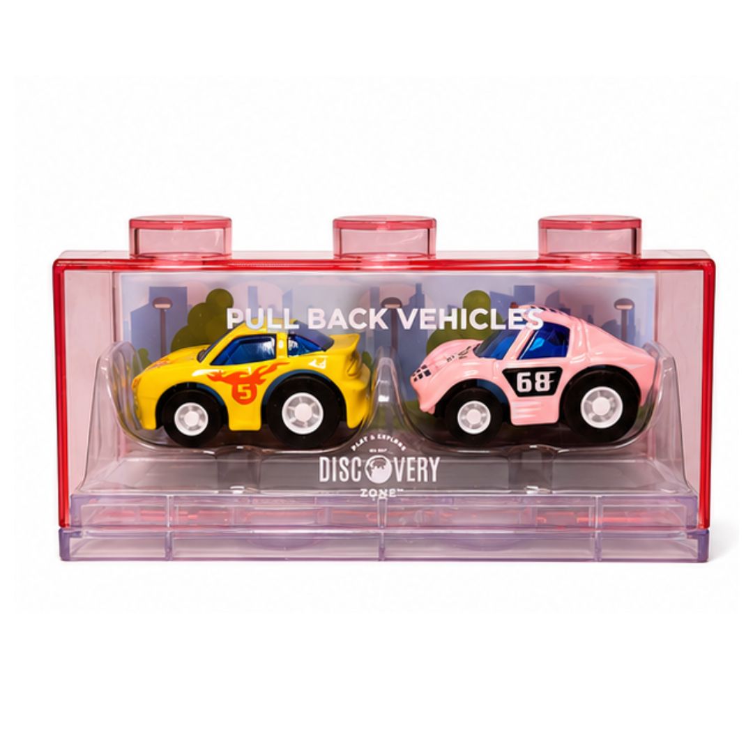 Discovery Zone Pull Back Mini Vehicles 2pack
