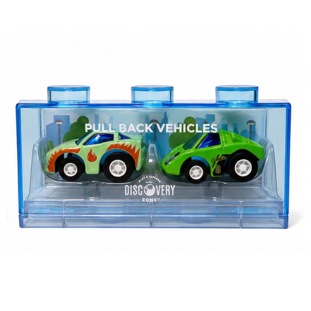 Discovery Zone Pull Back Mini Vehicles 2pack