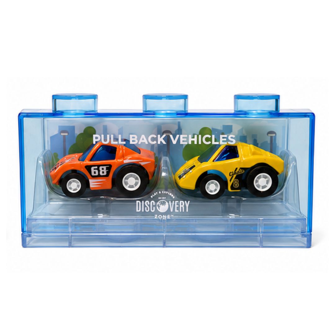 Discovery Zone Pull Back Mini Vehicles 2pack