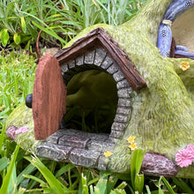 Load image into Gallery viewer, Fairy Garden Turf House with Day Bed Alcove &amp; Opening Door
