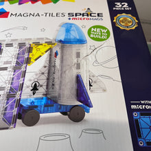 Load image into Gallery viewer, Magna Tiles 32pc Space + MicroMags Set ** Damaged Box **
