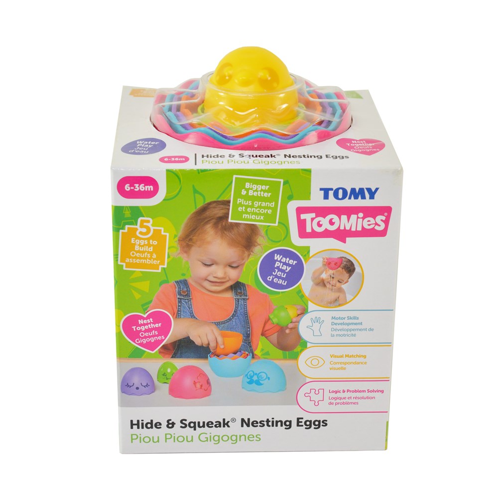TOMY Hide & Squeak Nesting Eggs
