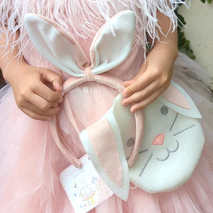 Lauren Hinkley Pink Velvet Bunny Headband ** FINAL SALE **