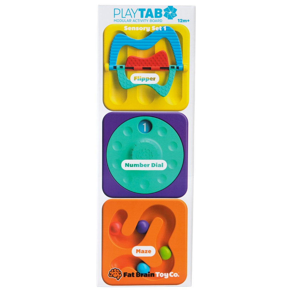 PlayTab Sensory Set 1 - Flipper, Number Dial, Maze Tiles