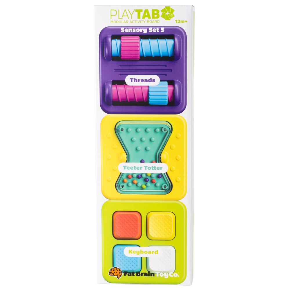 PlayTab Sensory Set 5 - Threads, Teeter Totter, Keyboard Tiles