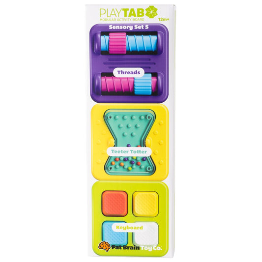 PlayTab Sensory Set 5 - Threads, Teeter Totter, Keyboard Tiles