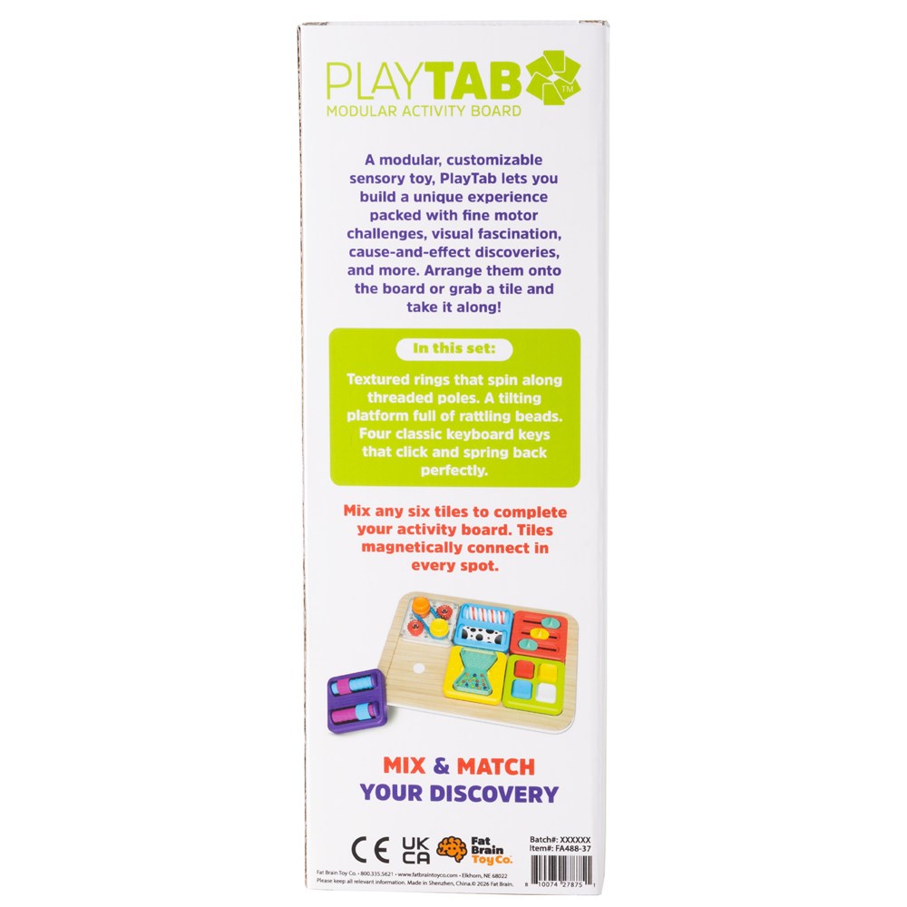 PlayTab Sensory Set 5 - Threads, Teeter Totter, Keyboard Tiles