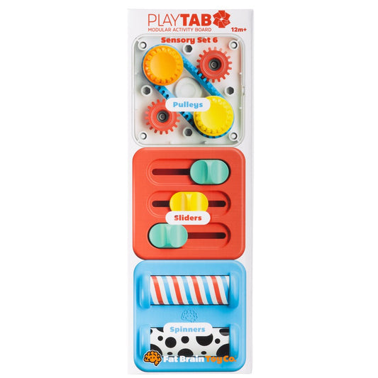 PlayTab Sensory Set 6 - Pulleys, Sliders, Spinners Tiles