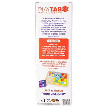 PlayTab Sensory Set 6 - Pulleys, Sliders, Spinners Tiles