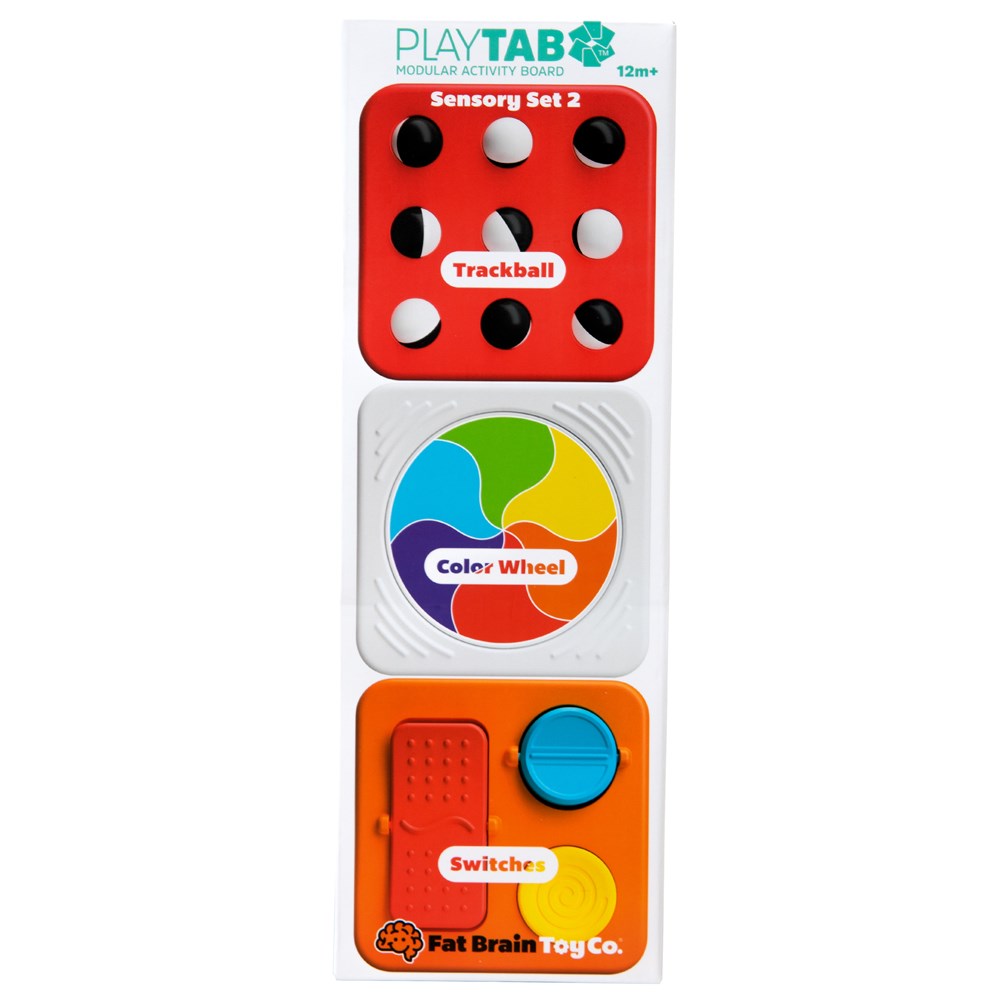 PlayTab Sensory Set 2 - Trackball Tile, Color Wheel, Switches Tile