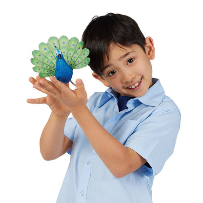 Folkmanis Peacock Finger Puppet