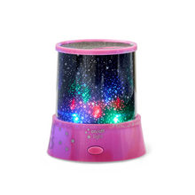 Load image into Gallery viewer, Pink star projector with colorful LED lights on a white background
