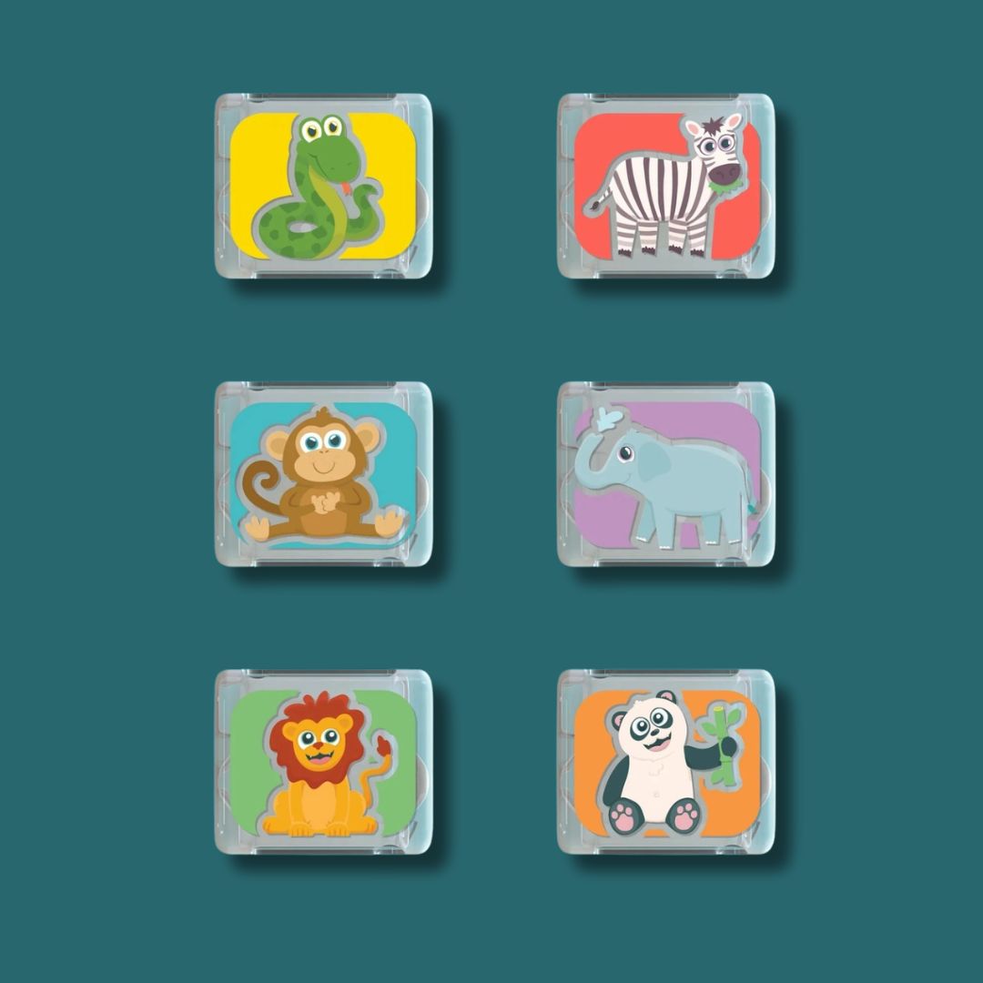 Glo Pals Light-Up Cubes 6pk Zoo Gift Set (Limited Edition)