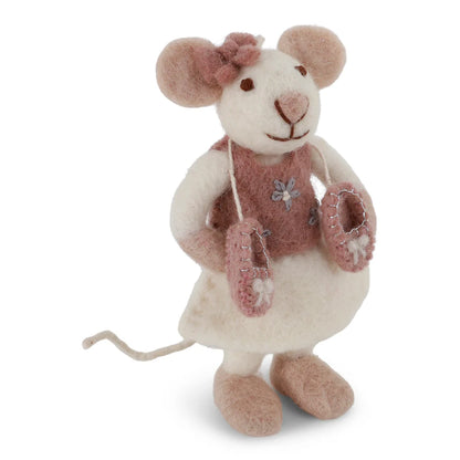 Gry & Sif Ballerina Mouse Small White ** FINAL SALE **