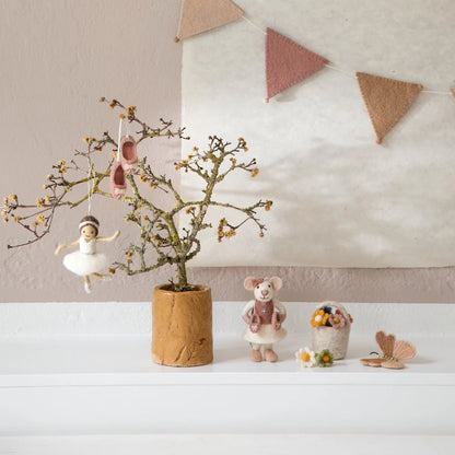 Gry & Sif Ballerina Mouse Small White ** FINAL SALE **