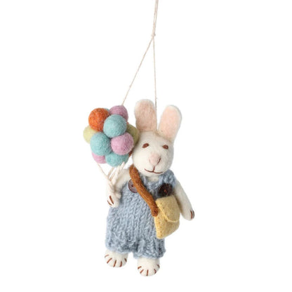 Gry & Sif Bunny Boy White Blue Pants & Balloons Decoration ** FINAL SALE **