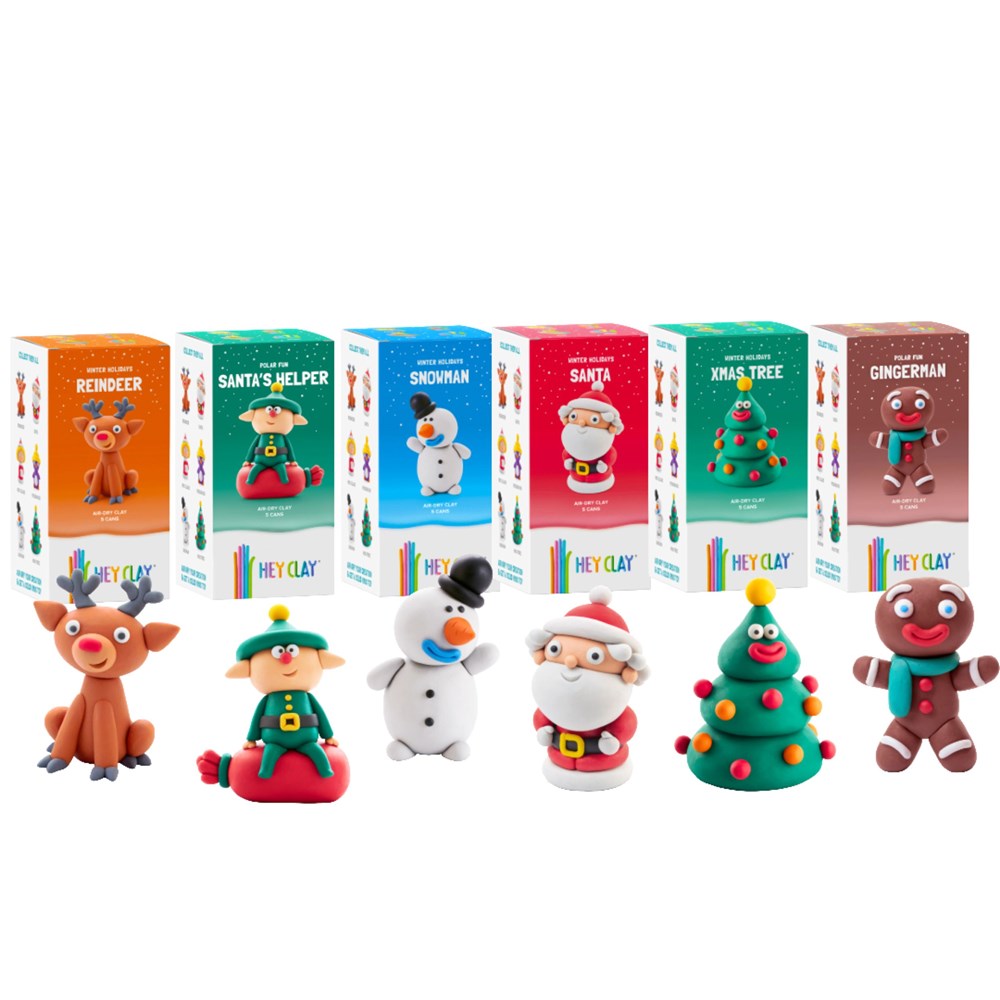 Hey Clay Christmas Characters (Assorted)