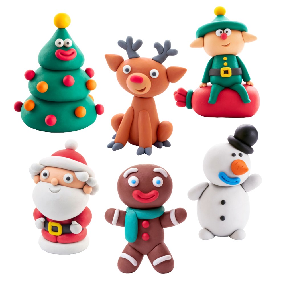 Hey Clay Christmas Characters (Assorted)