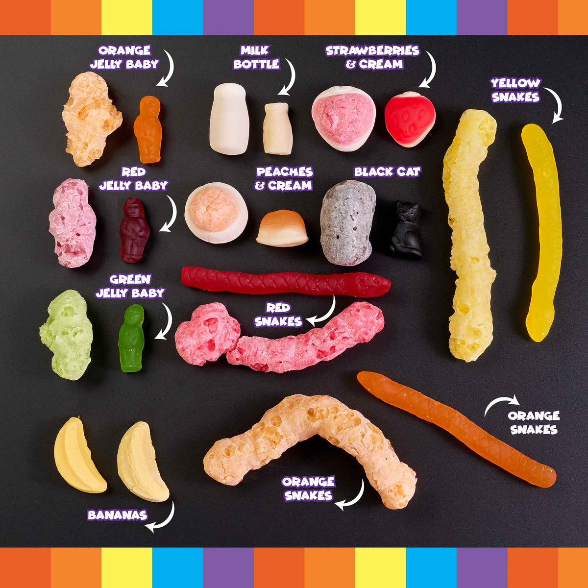 Freeze Dried Lollies (Assorted)