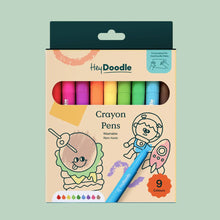 Load image into Gallery viewer, HeyDoodle Washable Crayon Pens
