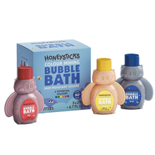 Load image into Gallery viewer, Honeysticks Bubble Bath Colour Mixing 3pk
