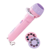 Load image into Gallery viewer, Pink toy microphone with a camera lens attachment on a white background
