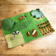 Load image into Gallery viewer, Tara Treasures Large Farm Playmat
