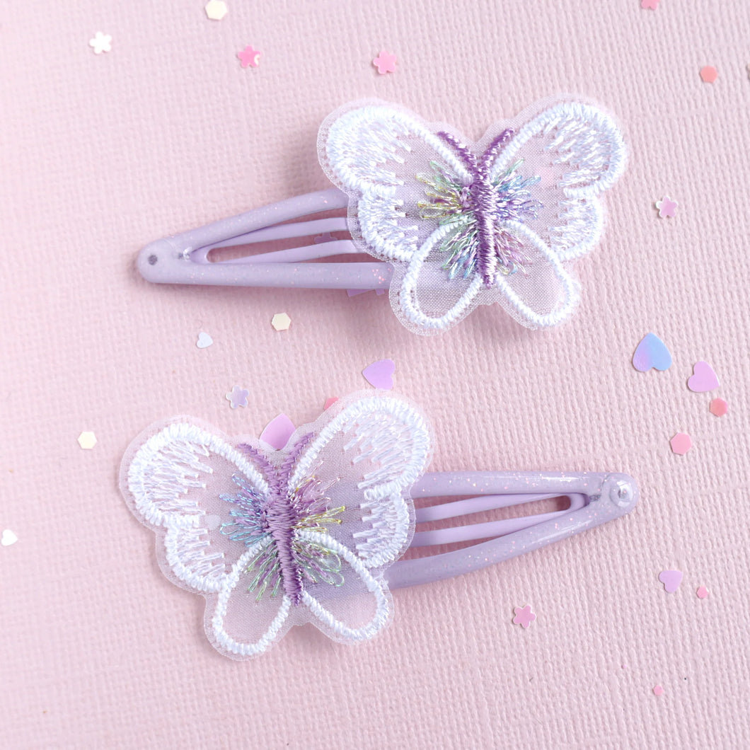 Lauren Hinkley Purple Butterfly Clips