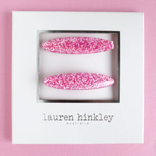 Load image into Gallery viewer, Lauren Hinkley Pink Sparkle Glitter Clips
