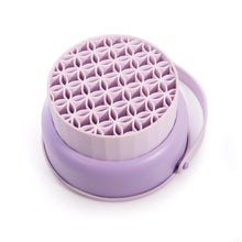 Load image into Gallery viewer, Purple silicone mold with geometric pattern on a white background
