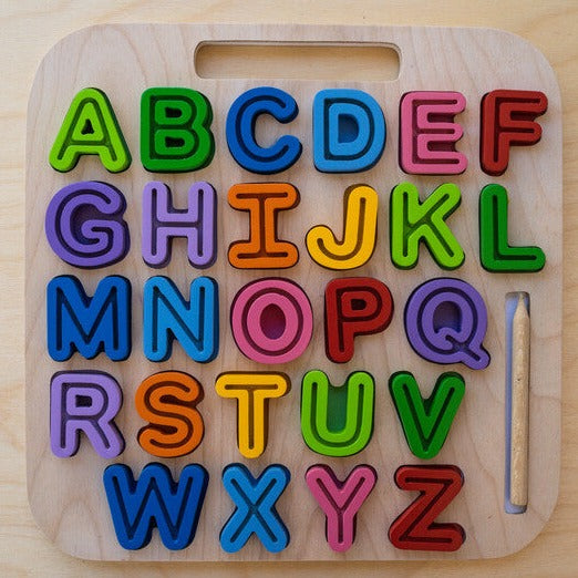 Kiddie Connect Handcarry Uppercase ABC Trace Puzzle