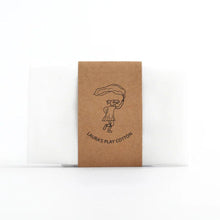 Load image into Gallery viewer, Kraft paper packaging with a printed design and white cotton fabric, on a white background
