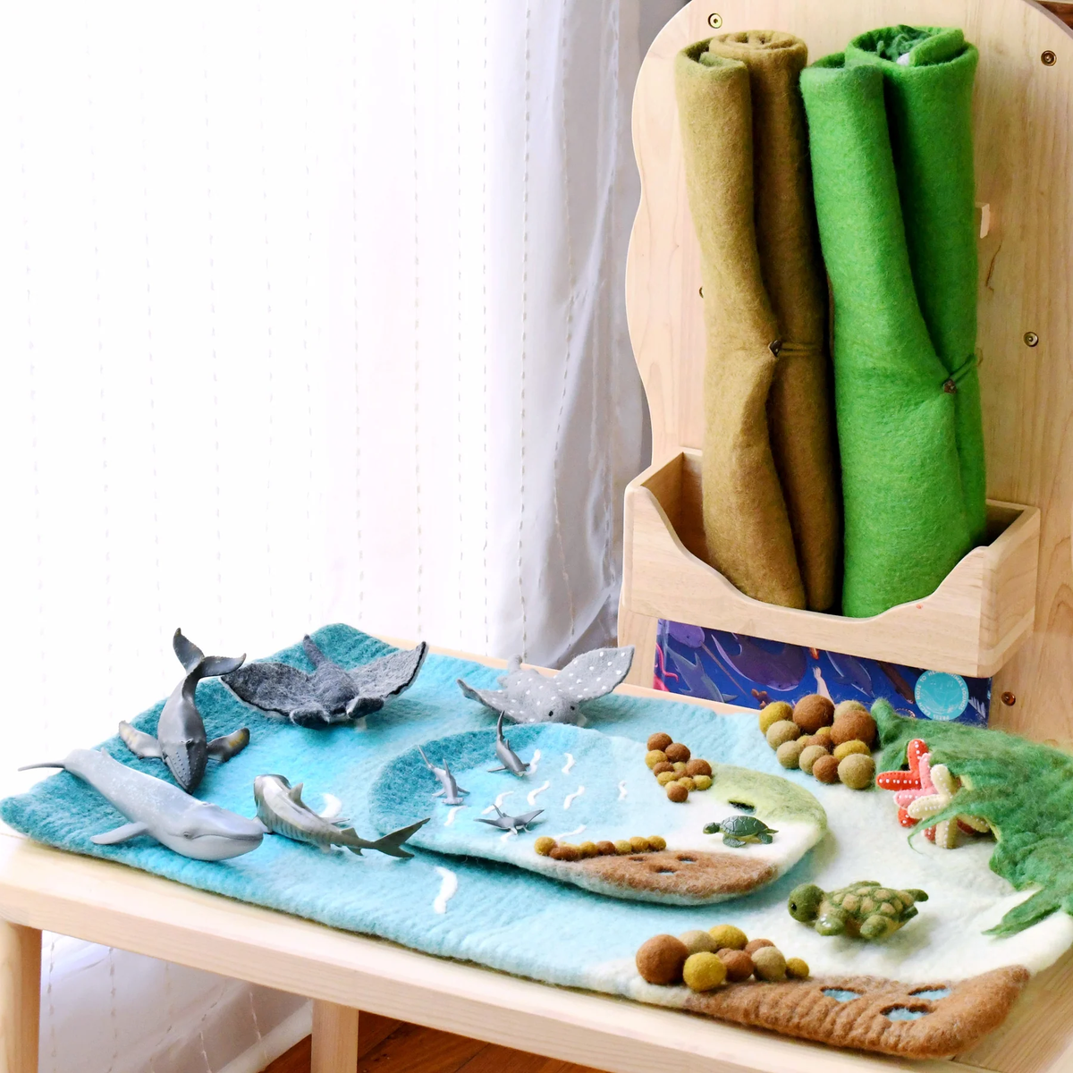 Tara Treasures Large Sea and Rockpool Playmat