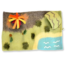 Load image into Gallery viewer, Tara Treasures Large Dinosaur Land with Volcano Playmat
