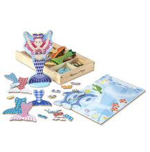 Load image into Gallery viewer, Melissa &amp; Doug Mermaid Magnetic Dress-Up Play Set
