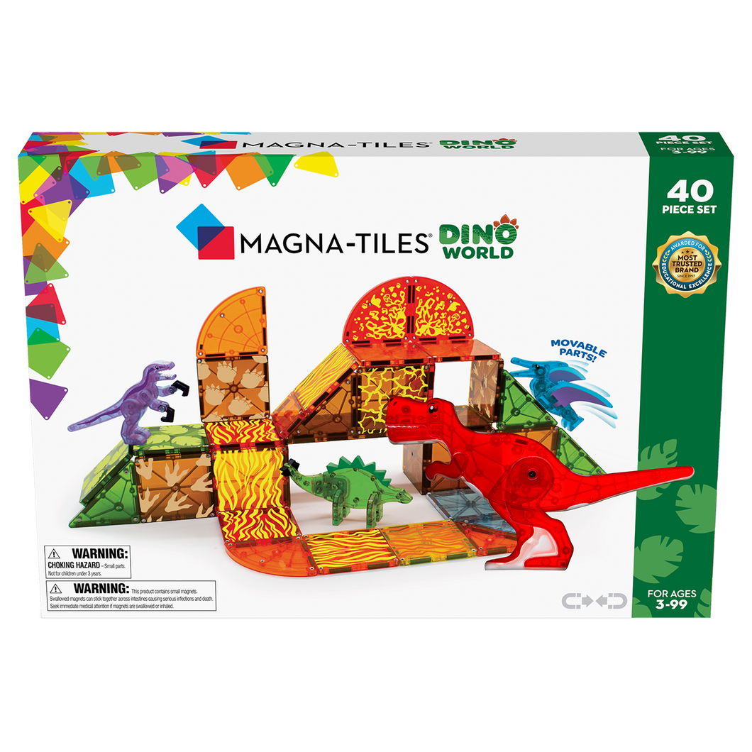 Magna Tiles 40pc Dino World Set