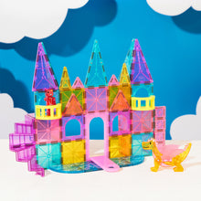 Load image into Gallery viewer, Magna Tiles 48pc Castle DLX + MicroMags Set
