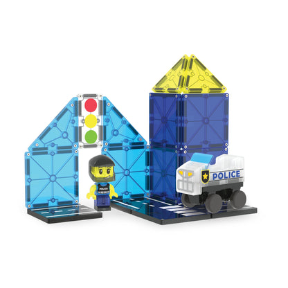 Magna Tiles 20pc Police Patrol