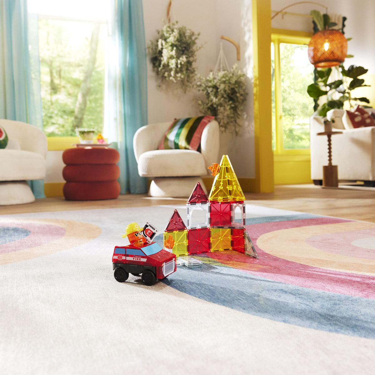 Magna Tiles 27pc Fire Rescue