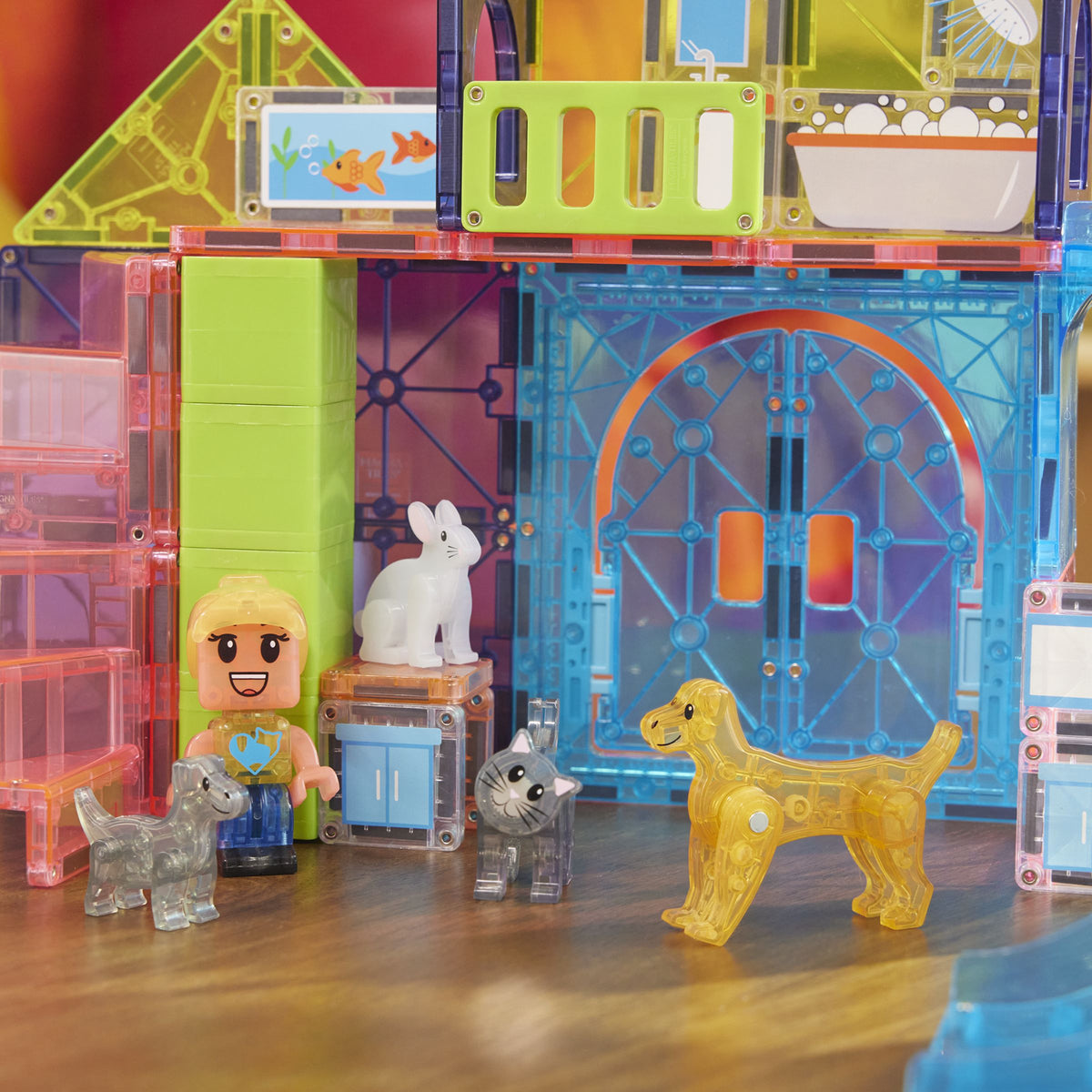 Magna Tiles 50pc Pet Playhouse