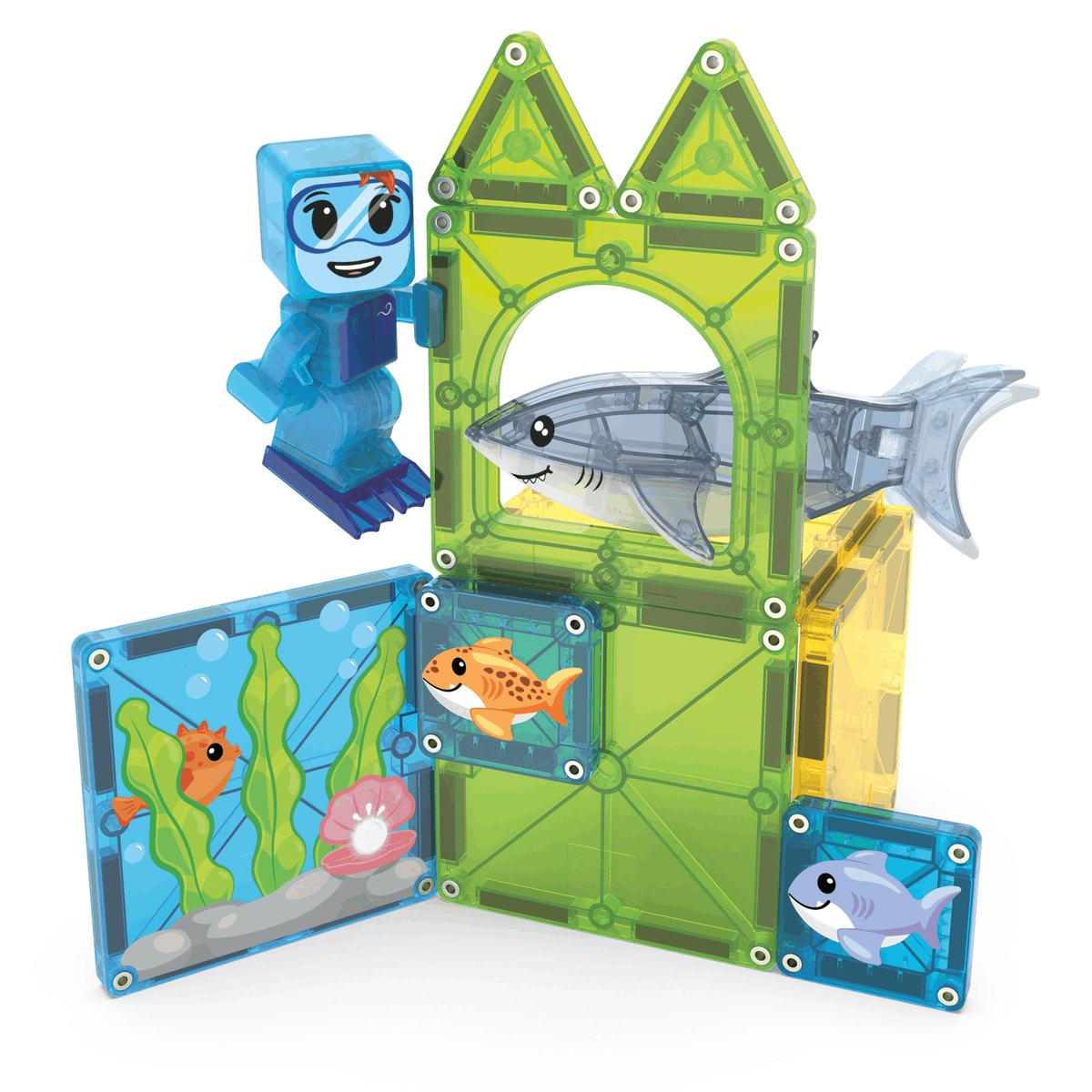 Magna Tiles 13pc Shark Dive