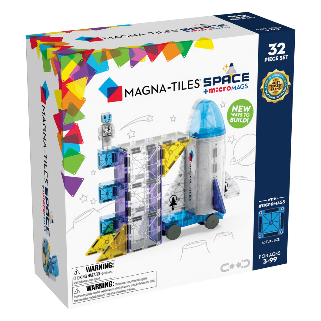 Magna Tiles 32pc Space + MicroMags Set