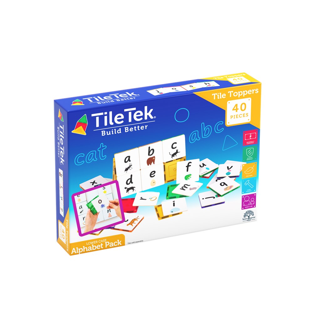 TileTek 40pc Tile Topper - Alphabet LOWER Case Pack