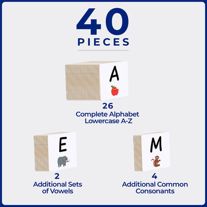 TileTek 40pc Tile Topper - Alphabet UPPER Case Pack