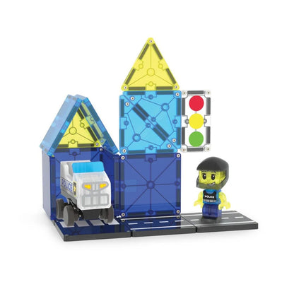 Magna Tiles 20pc Police Patrol